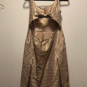 Moschino dress.  Amazing design. Partial open back with bow.